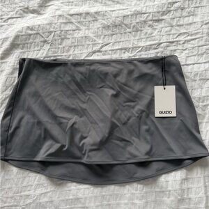 GUIZIO Women's Charcoal Mini Skirt